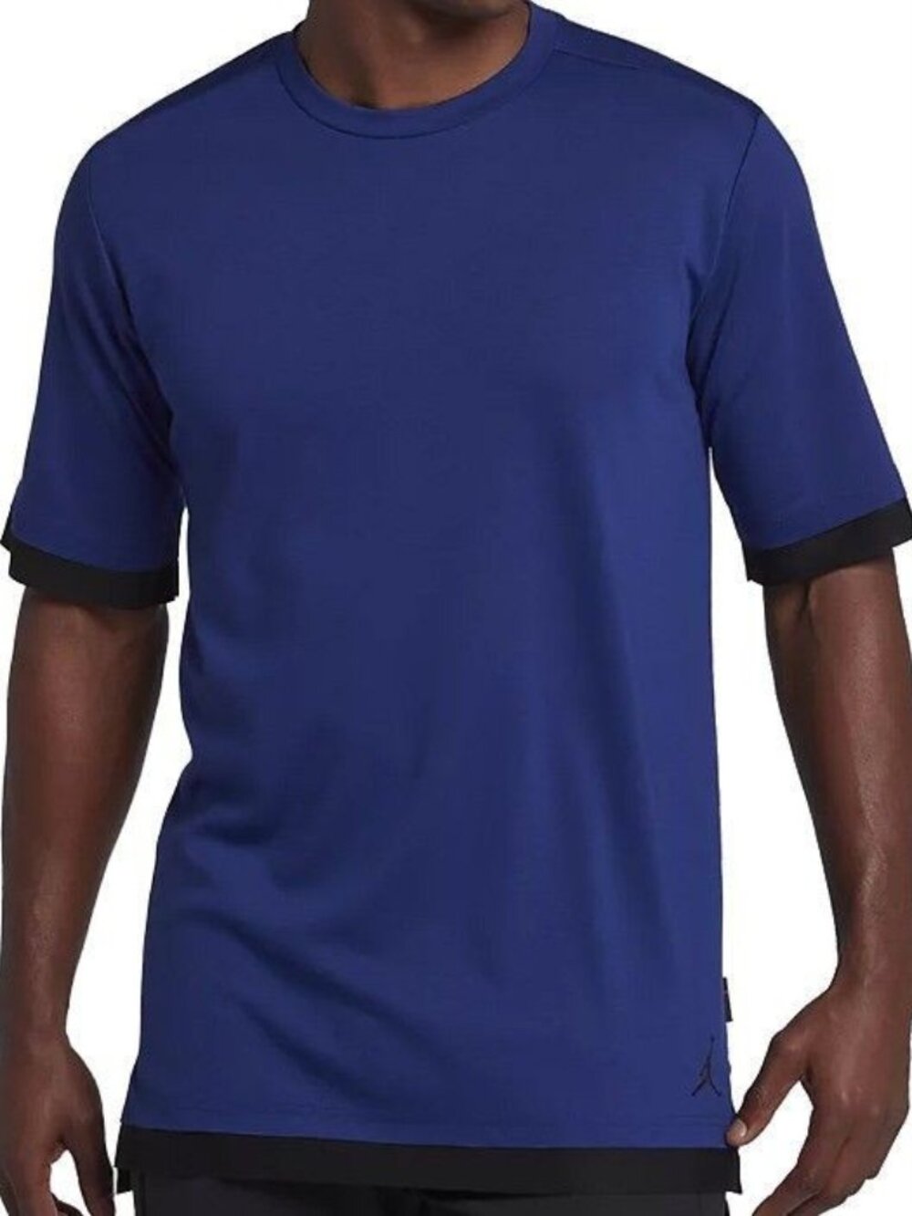 NIKE JORDAN JUMPMAN TECH TOP ROYAL BLUE & BLACK SHORT SLEEVE 2XL 899788-427 NWOT